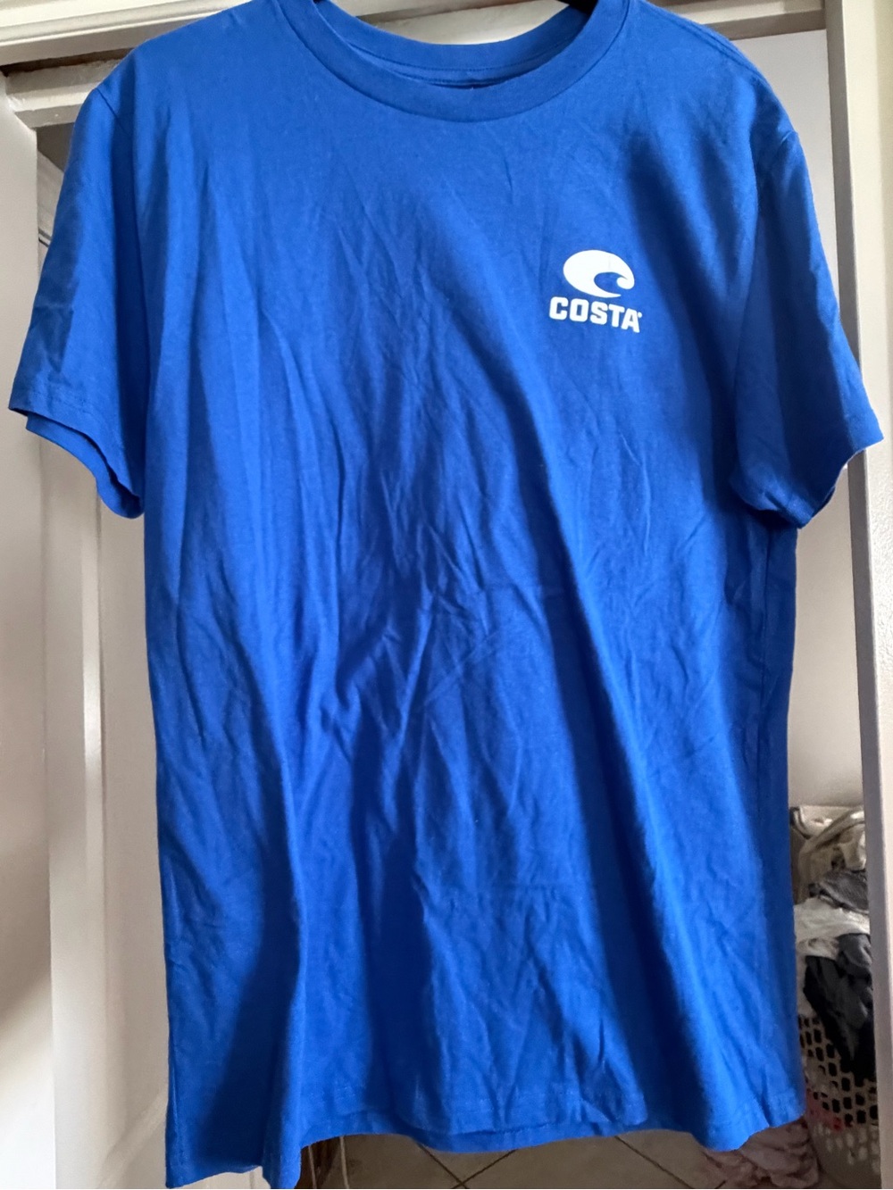 Costa Men's Royal Blue Short Sleeve Tee with White Logo